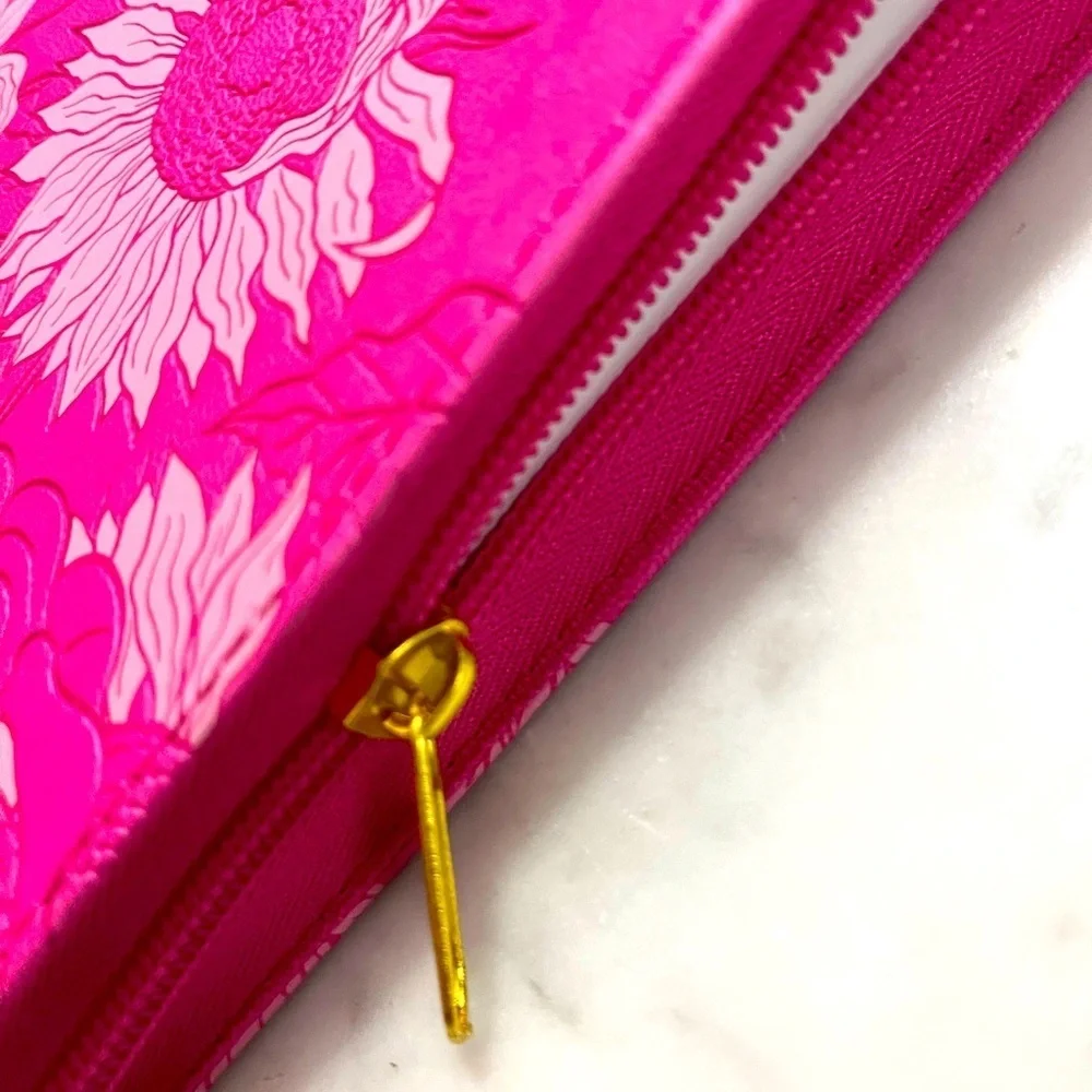 Women’s Fuchsia Pink Blank Prompted Journal Diary God Works For The Good - Gift